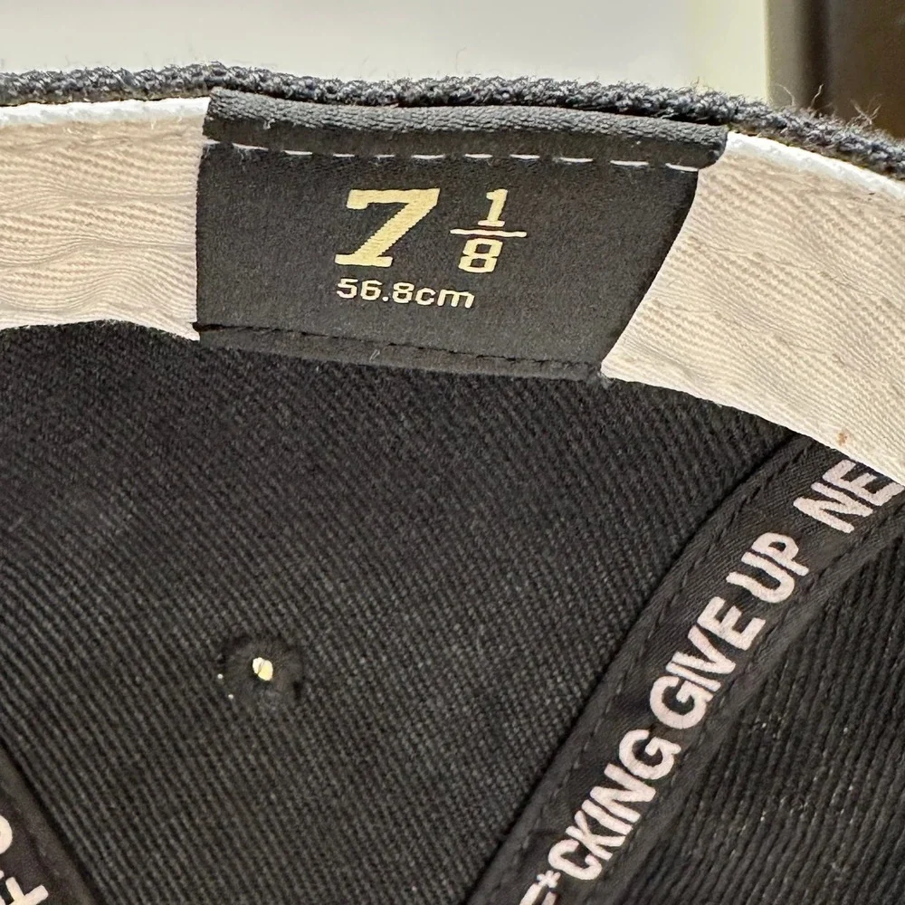 Darc Sport W Loyalty Fitted Cap Black Cream Wolves‎ Hat 7 1/8 DSAC009 71/8